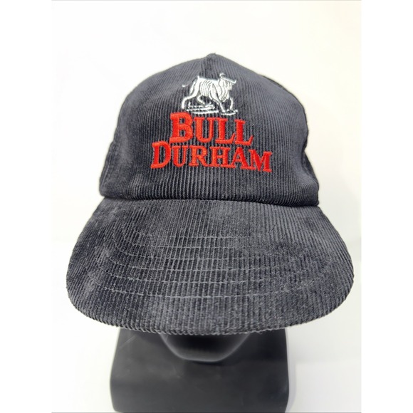 The Unbranded Brand Other - Vintage Bull Durham Strapback Hat Black Movie Promo Baseball‎ Cap One Size